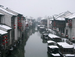 雪中之古城、古典园林