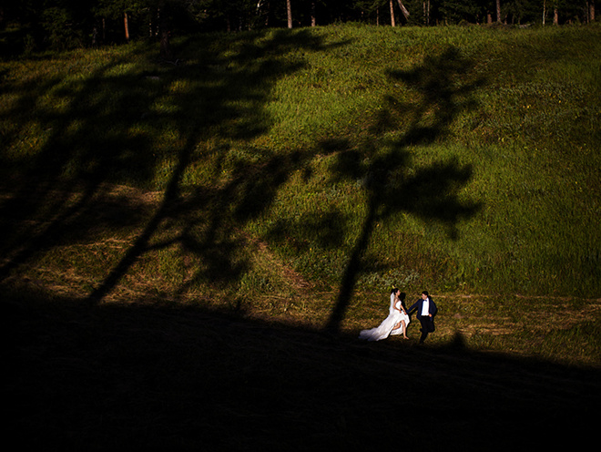 卜马婚纱｜郭曼&谭晓通摄于新疆喀纳斯