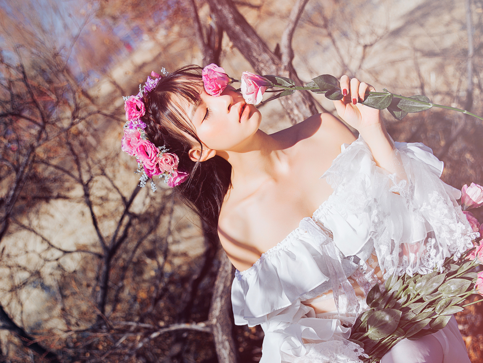 Flowers in the forest 