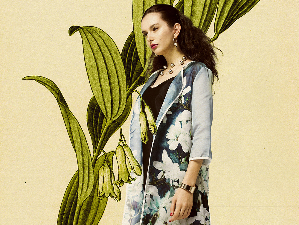 工笔画风格的某时尚女装大片－摄影师曹国平