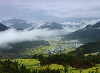 雨中婺源